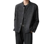 PANVER Anzug Jacke Männer Regular Fit Casual Gutaussehend Übergangsjacke Herren Hochzeit Bankett Temperament Mode Blazer H-Black 4XL