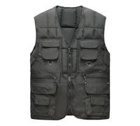 PANVER Basic Weste Herren Jugend Mode Urban Winterweste Leichte Komfortabel Warm Outdoorweste Ärmellos Trend Casual Baumwollweste B-Army Green 3XL