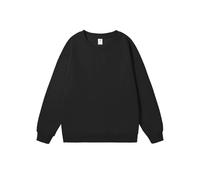 PANVER Sweatshirt Herren Regular Fit Sport Casual Einfarbig Pullover Jugend Persönlichkeit Mode Langärmeliges Sweatshirts E-Black 3XL