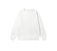 PANVER Sweatshirt Herren Regular Fit Sport Casual Einfarbig Pullover Jugend Persönlichkeit Mode Langärmeliges Sweatshirts B-White 3XL