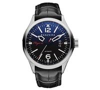 Panzera Flieger 46 Hornet Spirit Automatik Stahl Schwarz Leder Datum Herren Uhr