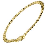 Panzerarmband 333 Gelbgold 21 cm Gold Armband Goldarmband Karabiner