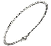 Panzerarmband 585 Weißgold massiv 21 cm Gold Armband Weißgoldarmband Karabiner