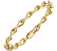 Panzerarmband 925 Silber gold vergoldet 19 cm Armband