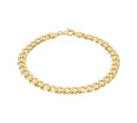 Panzerarmband AMOR, gelbgoldfarben, Armbänder, Herren, 21cm, Silber 925 (Sterlingsilber), Panzerarmband (26934148-0) gelbgoldfarben