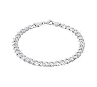 Panzerarmband AMOR, silberfarben, Armbänder, Herren, 21cm, Silber 925 (Sterlingsilber), Panzerarmband (17575247-0) silberfarben