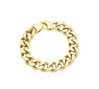 Panzerarmband FIRETTI "Schmuck Geschenk Armschmuck Armkette Panzerkette ca. 13 mm breit", gold (gelbgoldfarben), Armbänder, Herren, 21cm, Edelstahl, Panzerarmband (87401043-0)