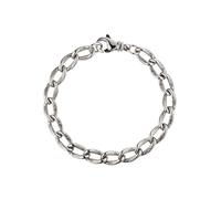 Panzerarmband JOBO "Herrenarmband 7,3 mm", silber 925, Armbänder, Herren, 19cm, Silber 925 (Sterlingsilber), Panzerarmband, 925 Silber mit Struktur 19 cm (10448752-0) silber 925
