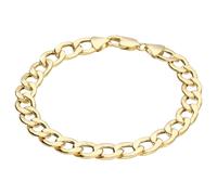 Panzerarmband LUIGI MERANO "glanz, Gold 333" Gr. 21, gold, Armbänder, Damen, 21cm, Gelbgold 333, Panzerarmband (45150133-21) gold