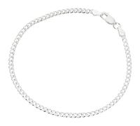 Panzerarmband SMART JEWEL "Panzerkette, massiv, Silber 925" Gr. 19, silber, Armbänder, Herren, 19cm, Silber 925 (Sterlingsilber), Panzerarmband (98290514-19) silber