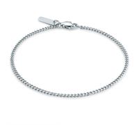Panzerarmband TRUE REBELS "TR5" Gr. 19, silber, Armbänder, Herren, 19, Edelstahl, Panzerarmband, aus Edelstahl (94782850-19) silber