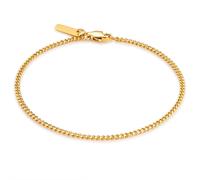 Panzerarmband TRUE REBELS "TR7" Gr. 21, gold (gelbgold), Armbänder, Herren, 21, Edelstahl, Panzerarmband, aus Edelstahl (24283365-21) gelbgold