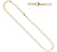 Panzerkette 333 Gelbgold 4,9 mm 50 cm Karabiner Gold Kette Goldkette Halskette