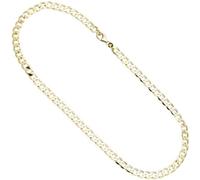 Panzerkette 333 Gelbgold 6,6 mm 45 cm Gold Kette Halskette Goldkette Karabiner
