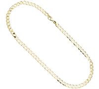 Panzerkette 333 Gelbgold 6,6 mm 50 cm Gold Kette Halskette Goldkette Karabiner