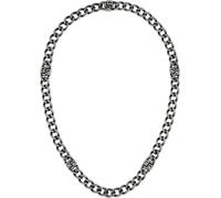 BOSS Jewelry Gliederhalskette für Herren Kollektion DOUBLE B ABSOLUTE aus Edelstahl mit Doppel-B Charms - 1580744