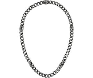 Panzerkette BOSS "DOUBLE B ABSOLUTE", grau, Halsketten, Herren, Edelstahl, L: 56 B: 10mm, Panzerkette, B:10mm (35559813-0) grau