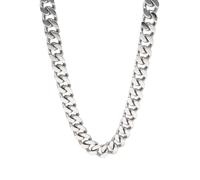 Panzerkette FIRETTI "Schmuck Geschenk Edelstahl Halsschmuck Halskette 12 mm breit" Gr. 55, silber (edelstahlfarben), Halsketten, Herren, 55, Edelstahl, L: 55 B: 12mm, Panzerkette, B:12mm (46006532-55)