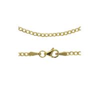 Panzerkette FIRETTI "Schmuck Geschenk Gold 333 oder 585 Collierkette in mehreren Breiten" Gr. 50, gold (gelbgoldfarben), Halsketten, Damen, 50, Gelbgold 333, B: 2,3mm, Panzerkette, Made in Germany, B: