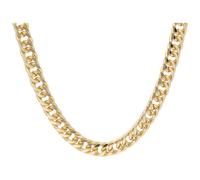 Panzerkette JACQUES CHARREL "Doppel - Panzerkette, Metall vergoldet", Damen, Gr. 45cm, Materialmix, gold, Halsketten Panzerkette (35281147-45) gold