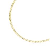 Panzerkette LUIGI MERANO "Panzerkette, Gold 375" Gr. 45, gold, Halsketten, Herren, 45cm, Gelbgold 375, Panzerkette (40567335-45) gold