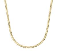 Panzerkette LUIGI MERANO "Panzerkette, Gold 375" Gr. 55, gold, Halsketten, Damen, 55cm, Gelbgold 375, Panzerkette (71026369-55) gold