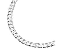 Panzerkette SMART JEWEL "Panzerkette diamantiert, massiv, Silber 925" Gr. 50, silber, Halsketten, Damen, 50cm, Silber 925 (Sterlingsilber), Panzerkette (20202161-50) silber