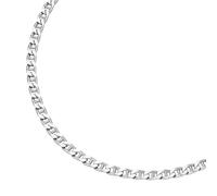 Panzerkette SMART JEWEL "Stegpanzerkette diamantiert, massiv, Silber 925" Gr. 45, silber, Halsketten, Damen, 45cm, Silber 925 (Sterlingsilber), Panzerkette (27931919-45) silber