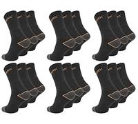 Paolo Renzo Arbeitssocken 3/6/12/18 oder 36 Paar - Robuste Atmungsaktive Work Socks für Herren und Damen - Berufssocken - OEKO-TEX Standard 100