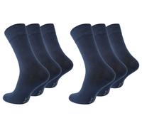 Paolo Renzo® Business Socken 3/6/12/18 oder 36 Paar - Größen 39/42 und 43/46 - Marineblau / 39-42 / 6