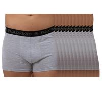 Paolo Renzo® Hipster Boxershorts 3/6 oder 12 Stück - Größen M, L, XL, XXL - Dunkelgrau / L / 12