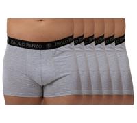 Paolo Renzo® Hipster Boxershorts 3/6 oder 12 Stück - Größen M, L, XL, XXL - Dunkelgrau / M / 6