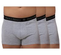 Paolo Renzo® Hipster Boxershorts 3/6 oder 12 Stück - Größen M, L, XL, XXL - Dunkelgrau / XXL / 3
