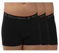 Paolo Renzo® Hipster Boxershorts 3/6 oder 12 Stück - Größen M, L, XL, XXL - Schwarz / XL / 12