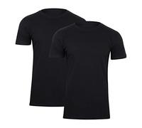 Paolo Renzo® Rundhals T-Shirt 2/4 oder 8 Stück - Größen M, L, XL, XXL, 3XL - Schwarz / XXL / 2