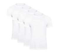 Paolo Renzo® Rundhals T-Shirt 2/4 oder 8 Stück - Größen M, L, XL, XXL, 3XL - Weiß / L / 4