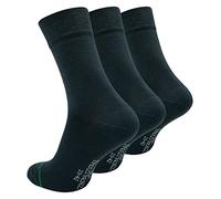 Paolo Renzo Unisex Bambus Business Socken 3 Paar Bambussocken für Damen und Herren Geruchshemmend Größe 35/38 Dunkelgrau