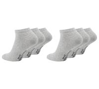 Paolo Renzo® Unisex Sneaker Baumwolle 3/6/12/18 oder 36 Paar - Größen 35/38, 39/42 und 43/46 - Grau / 35-38 / 6