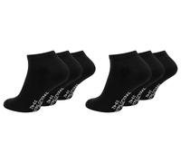 Paolo Renzo® Unisex Sneaker Baumwolle 3/6/12/18 oder 36 Paar - Größen 35/38, 39/42 und 43/46 - Schwarz / 43-46 / 6