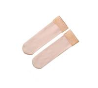 Paowsietiviity Warme Damensocken, dick, Thermo, einfarbig, Herbst, Winter, gemütlich, atmungsaktiv, Bodensocken, Hautfarbe ohne Paket, Hautfarbe, ohne Verpackung, 8