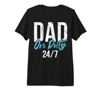 Papa im Dienst rund um die Uhr Neuer Vater Premium T-Shirt