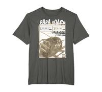 Papa Roach - Herren T-Shirt Schwarz, Classic Rock Band T-Shirt mit Cartoon-Muster, Infest-Foto-Design, Klassische Passform, Crew-Neck, Halbarm, 100% Baumwolle, EU-Small