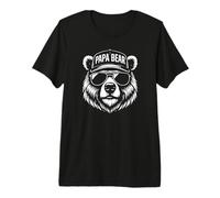 Papabear - lustiges Vater Motiv mit Basecap Premium T-Shirt