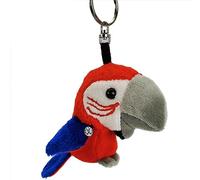 Papagei Schlüsselanhänger rot Ara Vogel Plüsch Kuscheltier Anhänger AMY - Kuscheltiere*biz