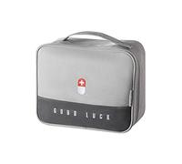 papasgix Medikament Tasche Medizinbox Große Kapazität Ablageboxen Home Tragbare Aufbewahrungsbox wasserdichte Kulturbeutel Waschtasche Reise Toilettentasche(Grau)