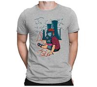 PAPAYANA - Atom-Play - Herren T-Shirt - Big BANG Earth Cooper, M, Grau Meliert