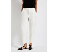 Street One Paperbag Tapered Leg HW Off White 42