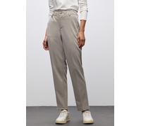 Street One Frauen Paperbag Jacquard Hose in Braun, Gr: 46