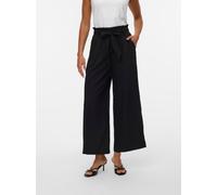 Paperbag-Hose VERO MODA "VMSYDNEY HW PAPERBAG ANKLE PANT NOOS", Damen, Gr. M, Länge 32, schwarz, Web, Obermaterial: 53% Viskose, 35% Polyester, 12% Nylon, unifarben, knöchelfrei, Hosen Paperbag-Hose,