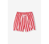 Paperbag-Shorts Mädchen aus Seersucker rot Gr. 140 von Vertbaudet